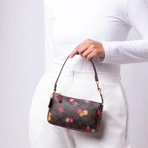 COACH C7403 Nolita 19 In Signature Canvas With Ornament Print - Gold/Brown Black - Picture 1 of 4