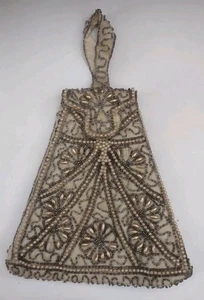 Vintage Beaded Triangle Purse - Picture 1 of 6