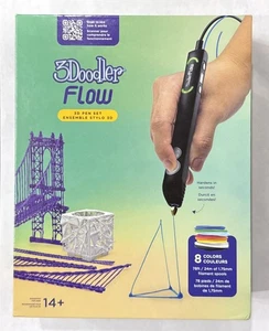 Penna per stampa 3D 3Doodler Flow per adolescenti, adulti e creatori! - Nero NUOVO SIGILLATO - Foto 1 di 2