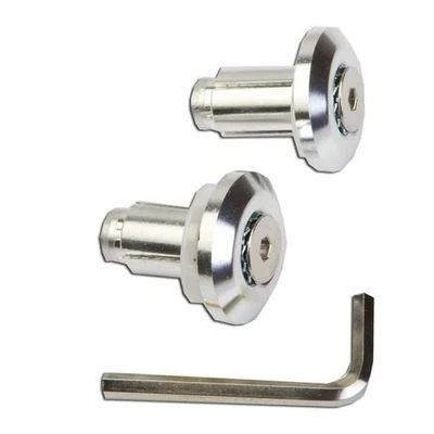 COPPIA CONTRAPPESI ENDURO ARGENTO ANOD per Yamaha 530 T-MAX 2016-2019 - Immagine 1 di 4