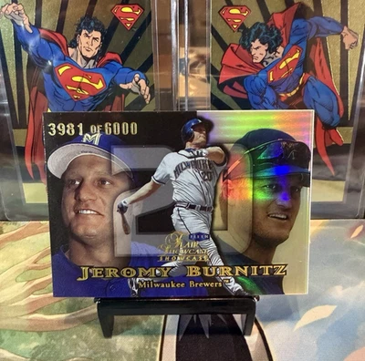 1999 年 Jeromy Burnitz Flair Showcase Showdown Row 1 座 115 Serially# /6000 34A — 第 1/2 张图片