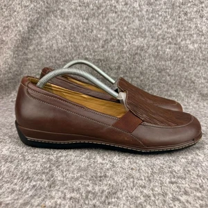 ✅Soft Walk Brown Leather Loafers Womens Size 11M Comfort Shoes ✅LINER PEELING - Picture 1 of 13