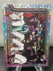 2025 Topps Arizona Diamondbacks Topps Foil Pattern Series 2 #466 Diamondbacks - Picture 1 of 2