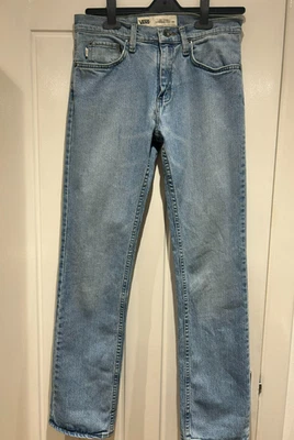 Vans Men's Jeans V16 Slim Blue Denim Straight Leg Medium Wash Vintage Size 28x30 - Image 1 of 4
