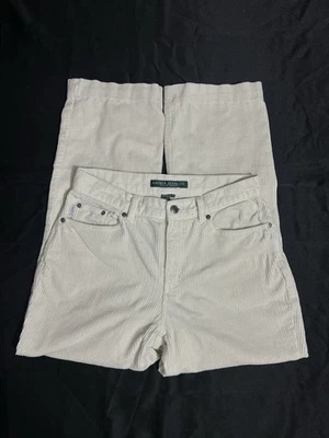 Vintage Lauren Polo Ralph Lauren Women’s Corduroy Pants White Size 6 - Image 1 of 4