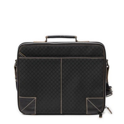 Maletín Bolso de Hombro Celine Negro Vintage Lona Macadam Foto 1 de 4