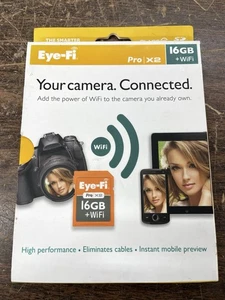 Eye-Fi Pro X2 16GB WiFi Class 10 SD PC/M Prior Purchase Need Script  - Picture 1 of 4