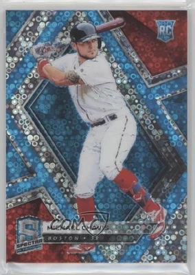 2019 Panini Chronicles Spectra Neon Blue Prizm /99 Michael Chavis #70 Rookie RC - Image 1 of 2
