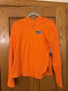 Columbia CLG Sun Trek Gators Hoodie NWT Women’s Small UPF 50 Omni-Shade Orange - Picture 1 of 5