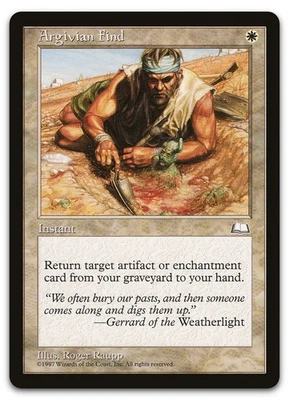 Argivian Find (LP) Weatherlight WTH Magic MTG - Image 1 of 2