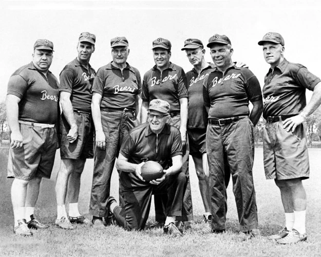 GEORGE HALAS and Chicago Bears Staff Glossy 8x10 Photo Football Print - Image 1 of 1