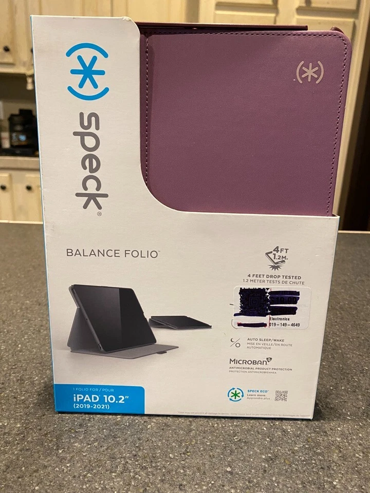 Speck - Balance Folio Case for Apple iPad 2019-2021 - Plumberry - Image 1 of 2