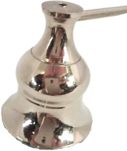 Candle snuffer Solid brass fixed nickel plated head inc hardwood handle - Picture 1 of 2