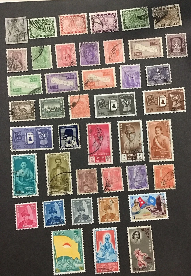 尼泊尔 1899 - 1969 年 F-VF 二手 批量 Sc#19-223,Cv$50。   (W47) — 第 1/1 张图片