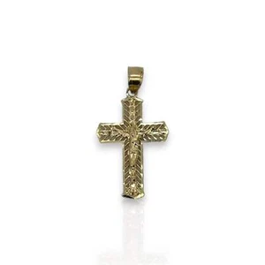 Cross Pendant - 10K Yellow Gold - Picture 1 of 2