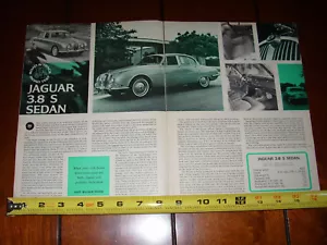 JAGUAR 3.8 S 1964 ARTICOLO ORIGINALE - Foto 1 di 2
