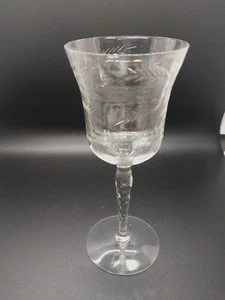Early Seneca Rock Crystal Optic 190 or 180 Wheel Cut Polished Wine Water Glass - Picture 1 of 10