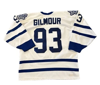 Doug Gilmour Toronto Maple Leafs Jersey XL CCM Mens White Vintage  - Image 1 of 4