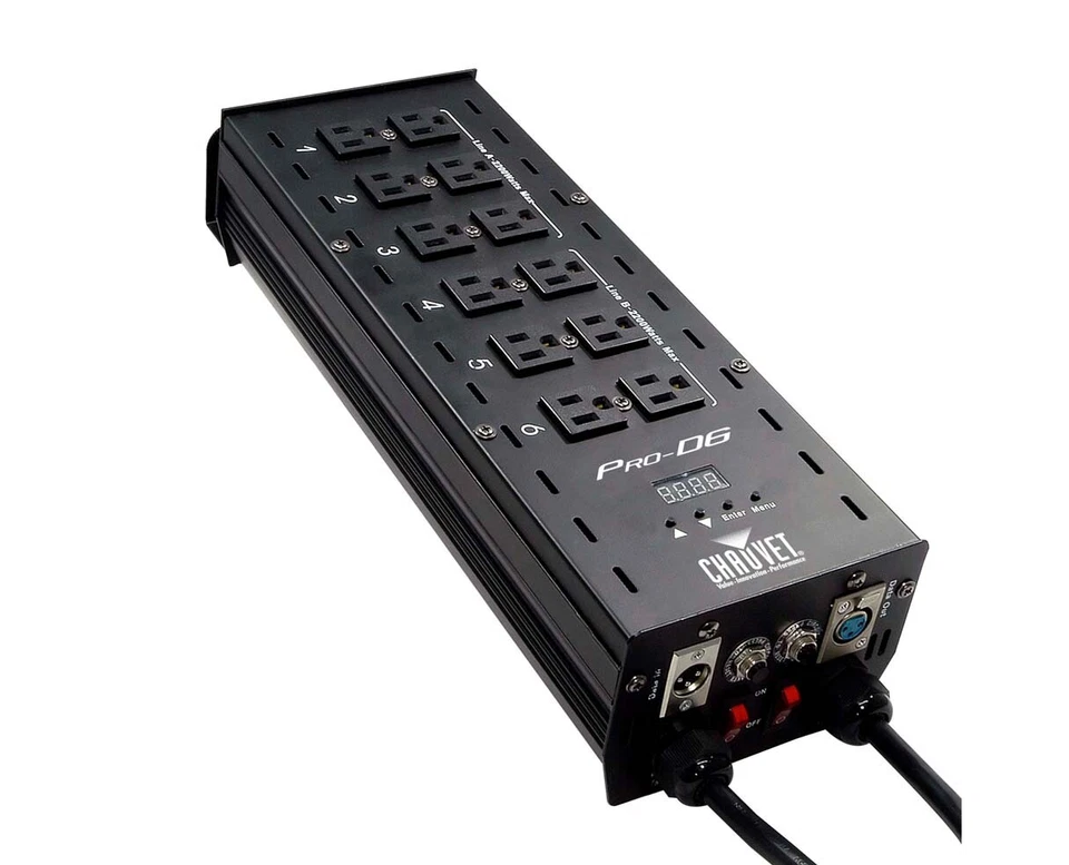 CHAUVET DJ Pro-D6 6-Channel Dimmer Pack Lighting Controller - Image 1 of 1