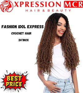 Confezione da 2 capelli all'uncinetto eleganti Mambo Born Locs 24 pollici venditore UK - Foto 1 di 10