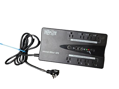 Tripp Lite USB 8 Outlet UPS Desktop Battery Back Up 600VA INTERNET600U No Batt - Image 1 of 2