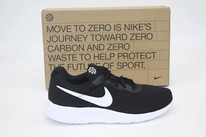 NIKE TANJUN SNEAKER BLACK/WHITE DJ6258-003 MENS CASUAL SHOE - Picture 1 of 9