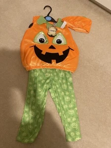 BNWT TU Halloween kids pumpkin costume outfit age 1-2 years - Picture 1 of 5