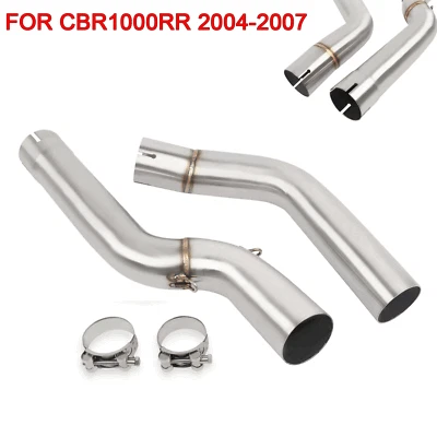 Sistema de tubo de escape de enlace medio antideslizante para motocicleta Honda CBR1000RR 2004-2007 Foto 1 de 4