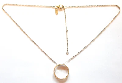 Raro Retirado Firmado Pandora Anillo Aro Plata Esterlina Collar 925 ALE 18 Pulgadas Foto 1 de 4