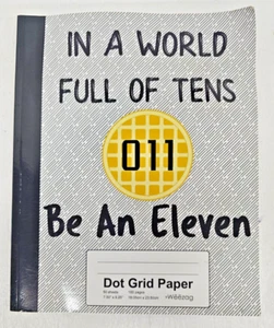 In A World Full Of Tens Be An Eleven Waffle: Notebook Dot Grid Paper - Imagen 1 de 4