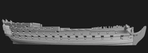 1/700th British 'Middling' 3rd rate Achille (74 guns) - Bild 1 von 1