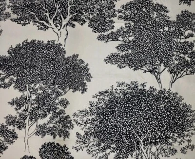 Arboretum in Black BTY Designed By Thomas Paul for Duralee 100% Cotton 54" Wide - Image 1 of 4