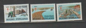 SCHIFF147 - SCHIFFE BOOTE FINNLAND 1971 TRANSPORT HOLZINDUSTRIE POSTFRISCH - Bild 1 von 1
