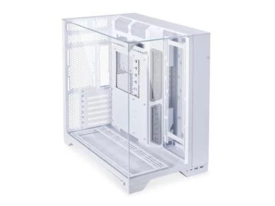 LIAN LI O11 Vision ATX Mid Tower Computer PC Case - White Aluminum, Steel, Glass - Image 1 of 4