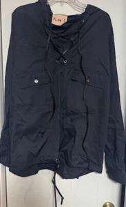 WOW! NEW PLAN C brand dark navy lace up anorak sz 42 US 6 $1040 - Picture 1 of 1