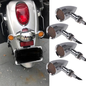 4x For Kawasaki Vulcan VN 500 900 1800 Motorcycle LED Turn Signal Blinker Lights - Picture 1 of 12