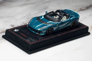 BBR 1/43 Ferrari high-quality car model 812 Competizione A Cabriola Blue - Picture 1 of 7
