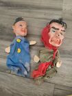 Vintage Hand Puppets Rubber Heads Set Of 2