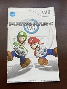 Instruction Manual Booklet Only for Nintendo Wii Mario Kart Game Authentic Qty=1 - Picture 1 of 2