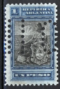 Argentina 1899-1903, 1P Alegoría, Libertad Sentada, Perforada MNH, Mi 116 - Imagen 1 de 1