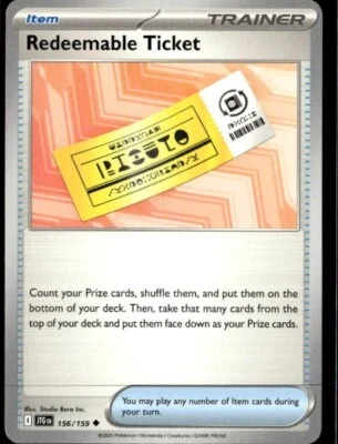 2025 Scarlet & Violet Journey Together Redeemable Ticket 156/159 - Image 1 of 2
