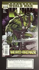 World War HULK #1B -Prologue (World Breaker) Signed- Peter DAVID (w/C.O.A.) NM