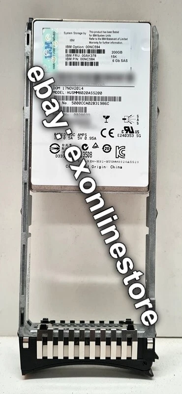 00NC594 - 200GB 2.5 inch Solid State Drive (FRU: 00AK378) - Image 1 of 1