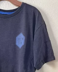 Volcom Hexagon Displacing Reality Logo Herren T-Shirt grau Größe L - Bild 1 von 5