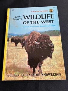 The Golden Library of Knowledge Walt Disney's WILDLIFE OF THE WEST Circa 1963 - Imagen 1 de 12