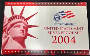 2004-S U.S. Mint Silver Proof Set (OGP & COA) - Picture 1 of 6