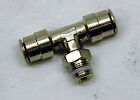 Fitting  Airline  US  Tee  Male Branch  1/4 OD Tube X 1/8 MPT, Ajax J1438357