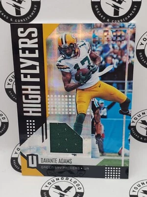 DAVANTE ADAMS 2018 Panini Unparalleled High Flyers Jersey Card #HF-DA - Image 1 of 2