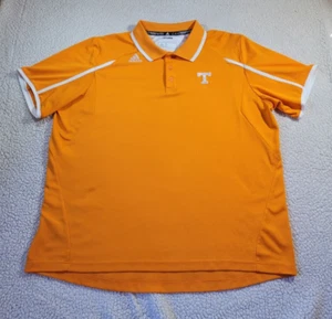 Adidas Tennessee Orange Polo Shirt Mens 2XL Short Sleeve Climalite Embroidered - Picture 1 of 9