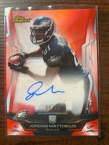 A75,053 - 2014 Finest Rookie Autograph Red Refractors #110 Jordan Matthews/15
